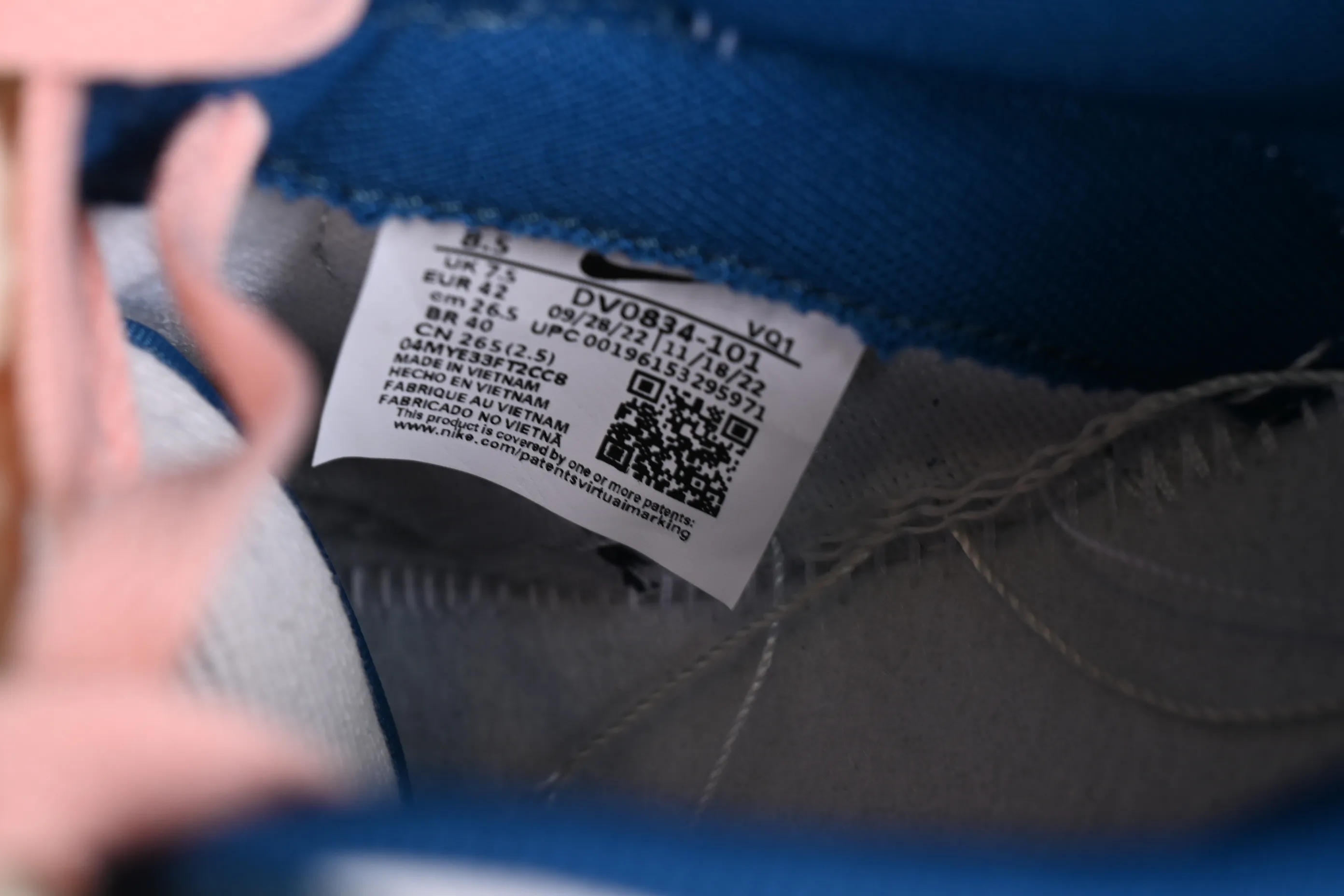 All categories Nk SB Dunk series Nk SB Dunk Low low-top sneakers J version Nk Dunk Low Retro "Industrial Blue" washed denim SB low-top casual sneakers DV0834-101